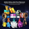 SUNLU 3D Printer Filament Silk PLA+ Smooth Glossy Finish Neat Winding